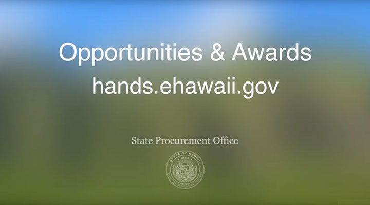 Watch Search for Opportunities and Awards